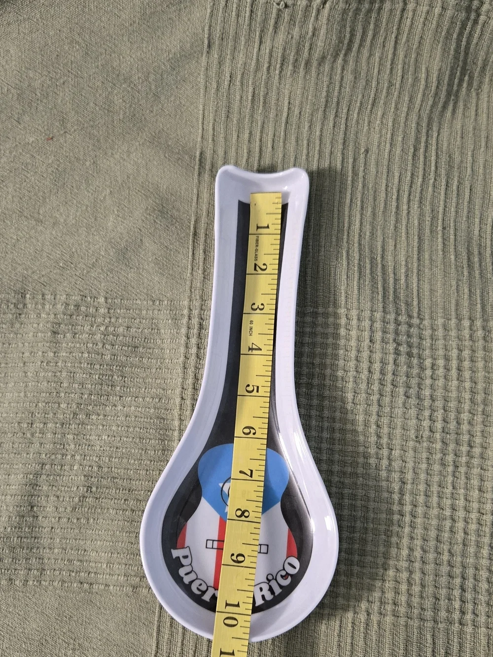 Puerto Rico Guitar Spoon Rest - Blue, Red, White